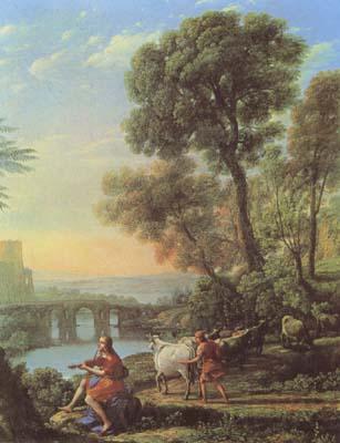 Claude Lorrain Landscape with Apollo and Mercury (mk08)